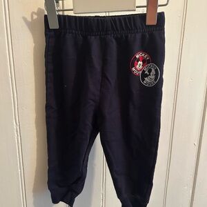 (3/$20) Disney 6/12m black Mickey joggers pants